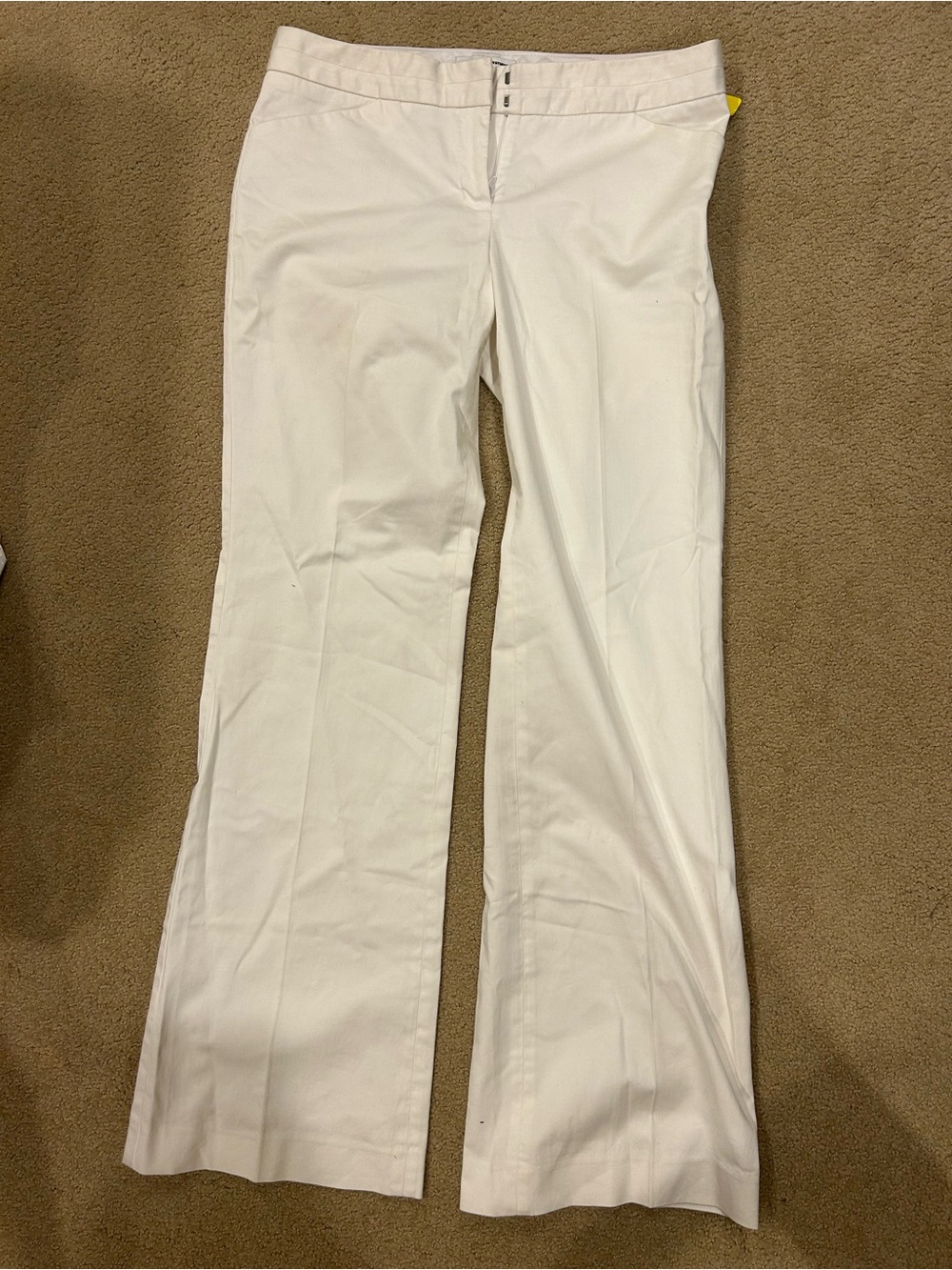 Express White Boot Cut Stretch Pants